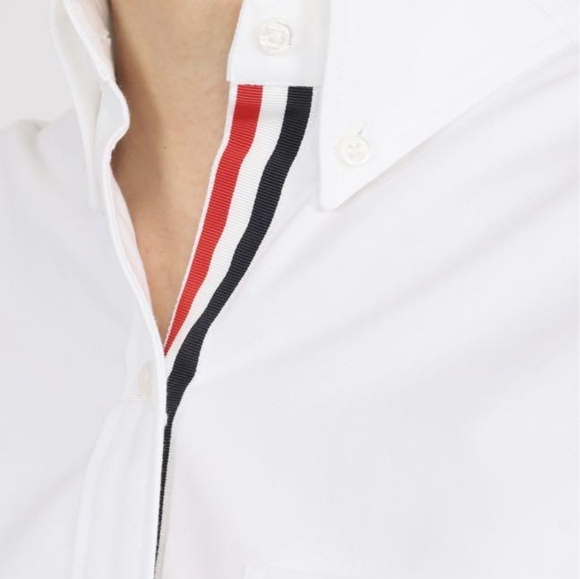 Thom Browne White Cotton Poplin Shirt Dress Size 3 - Picture 5 of 14